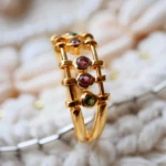 Ring "Rang" mit mehrfarbigen Turmaline von Ginandger