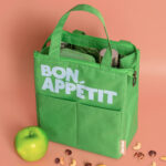 Lunchbag in Bottle Green von Helio Ferretti