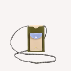 Phone pouch tickling grass