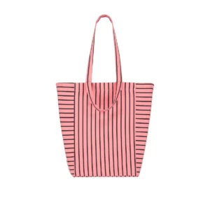Rose in April - Tote Bag Tennis Streifen Funky Pink