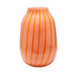Glasvase Stripes Orange von Vondels