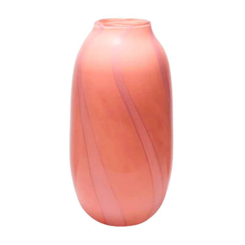 Glasvase Stripes Pink von Vondels