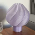 Wavy shell lampe all over lavender1