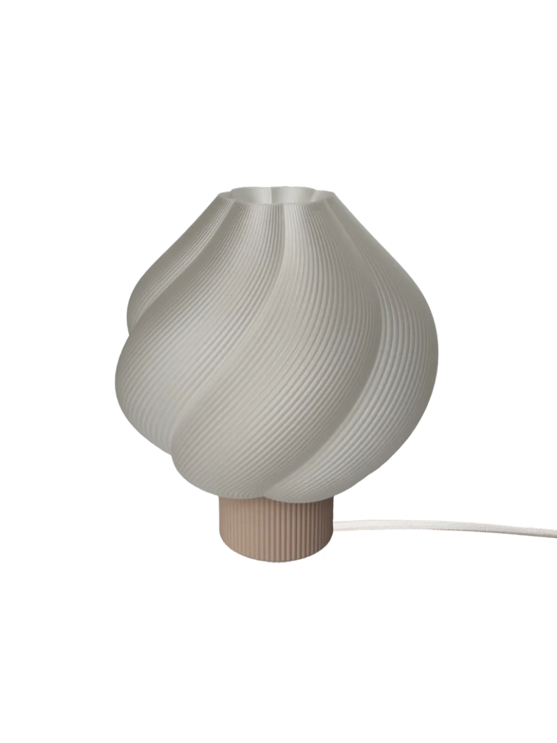 Wavy shell lampe beige