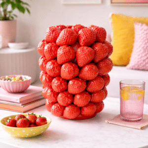 keramikvase erdbeere