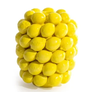 Keramikvase gross Zitrone