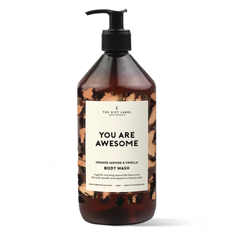 Duschgel "You are Awesome" mit Orange, Jasmine und Vanilla von The Gift Label