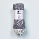 Strandtuch Sonne in Aubergine von Ley!