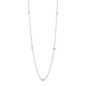 PURE by Nat - Halskette mit Zirkonen Silber