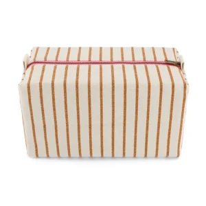 Rose in April - Kulturbeutel Tennis Stripes Pecan/Greige