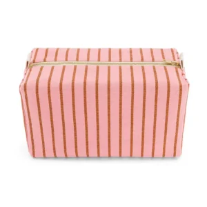 Rose in April - Kulturbeutel Tennis Stripes Pecan Strawberry