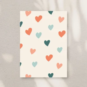 Tania Bisaz - Postkarte Hearts