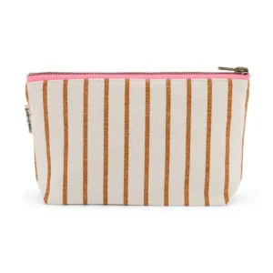 Rose in April - Pouch Tennis Stripes Pecan/Greige