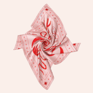 Moxie – Seidenfoulard Outlaw Rosa 68x68 cm