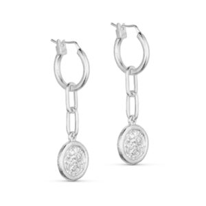 PURE by Nat - Ohrringe Amelia Chain Versilbert