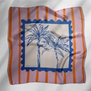 Moxie – Seidenfoulard Postcard 68x68 cm