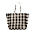 Tragetasche Vichy schwarz